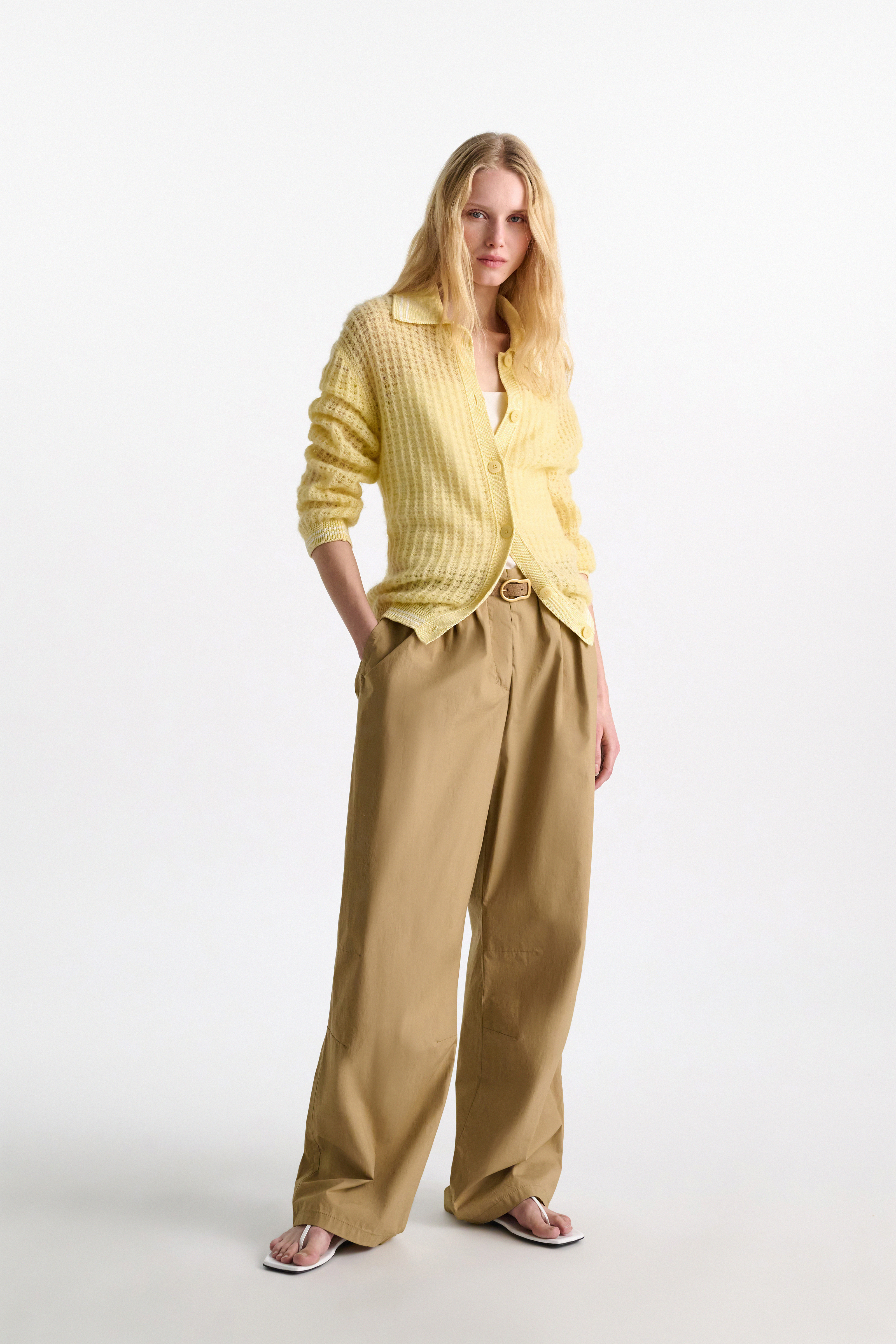 Dorothee Schumacher Suede belt with signature buckle buckwheat